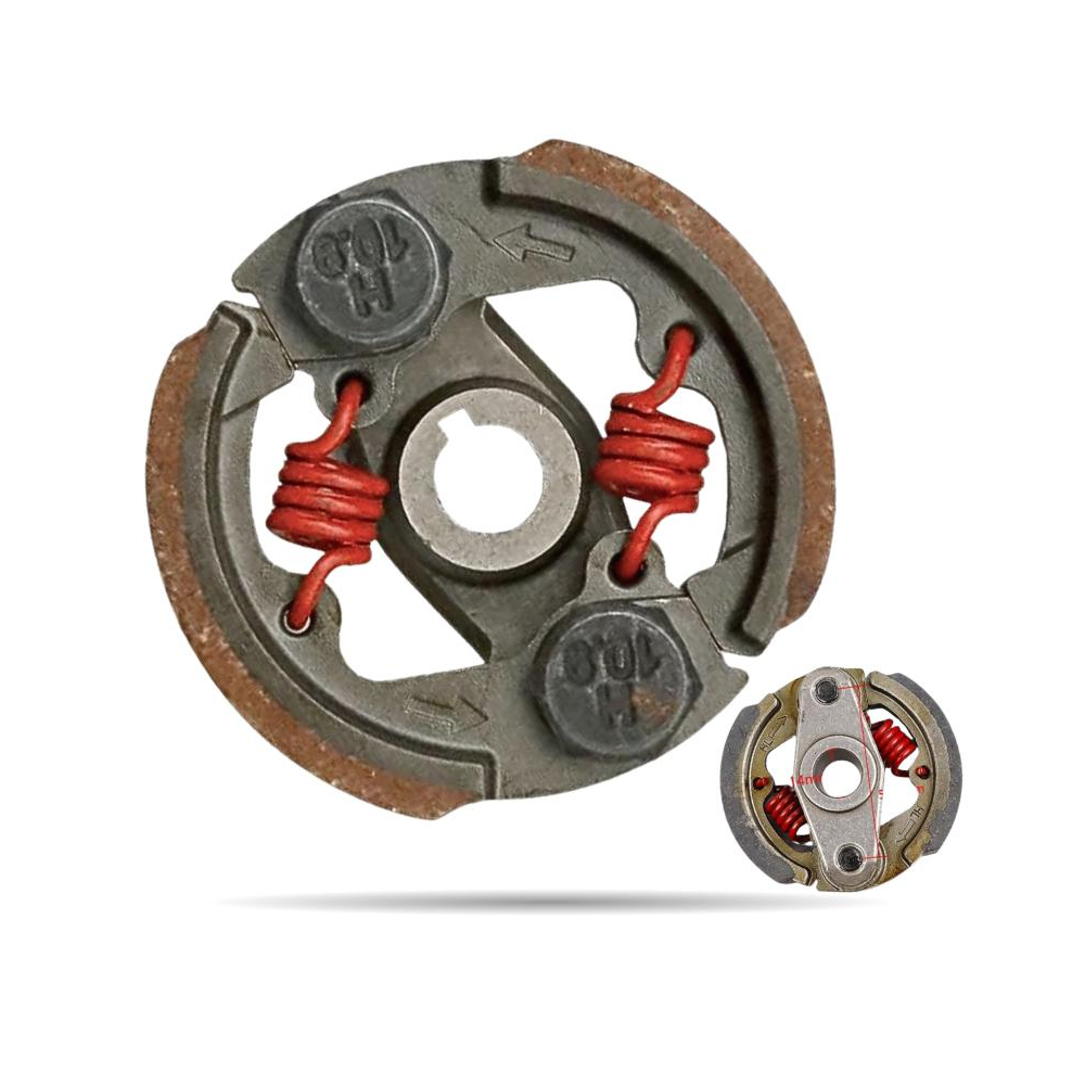 EMBRAGUE MINIMOTO 12MM 2 ZAPATAS CON CHAVETA