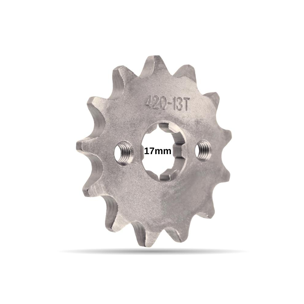 PIÑON SALIDA 420 13T 17MM