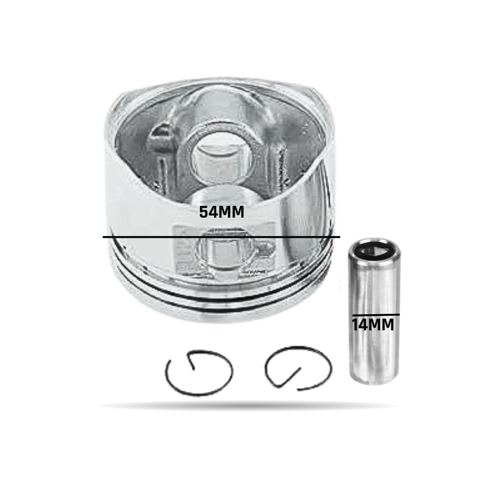 PISTON 54X38MM (BULON 14MM) 125/138CC LIFAN