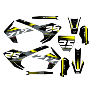 KIT ADHESIVOS PIT BIKE BRAVO 190CC