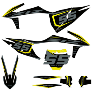 KIT ADHESIVOS MOTOCROSS BRAVO 250 