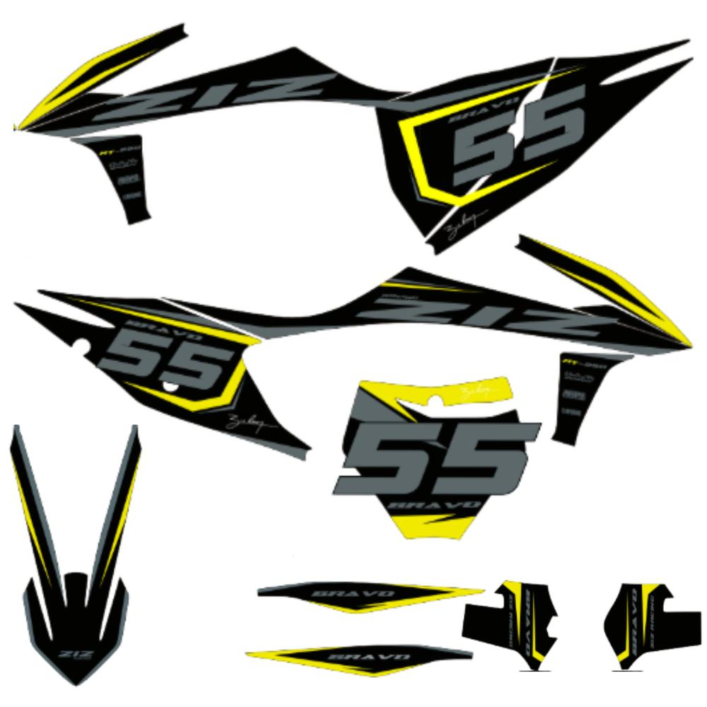 KIT ADHESIVOS MOTOCROSS BRAVO 250 