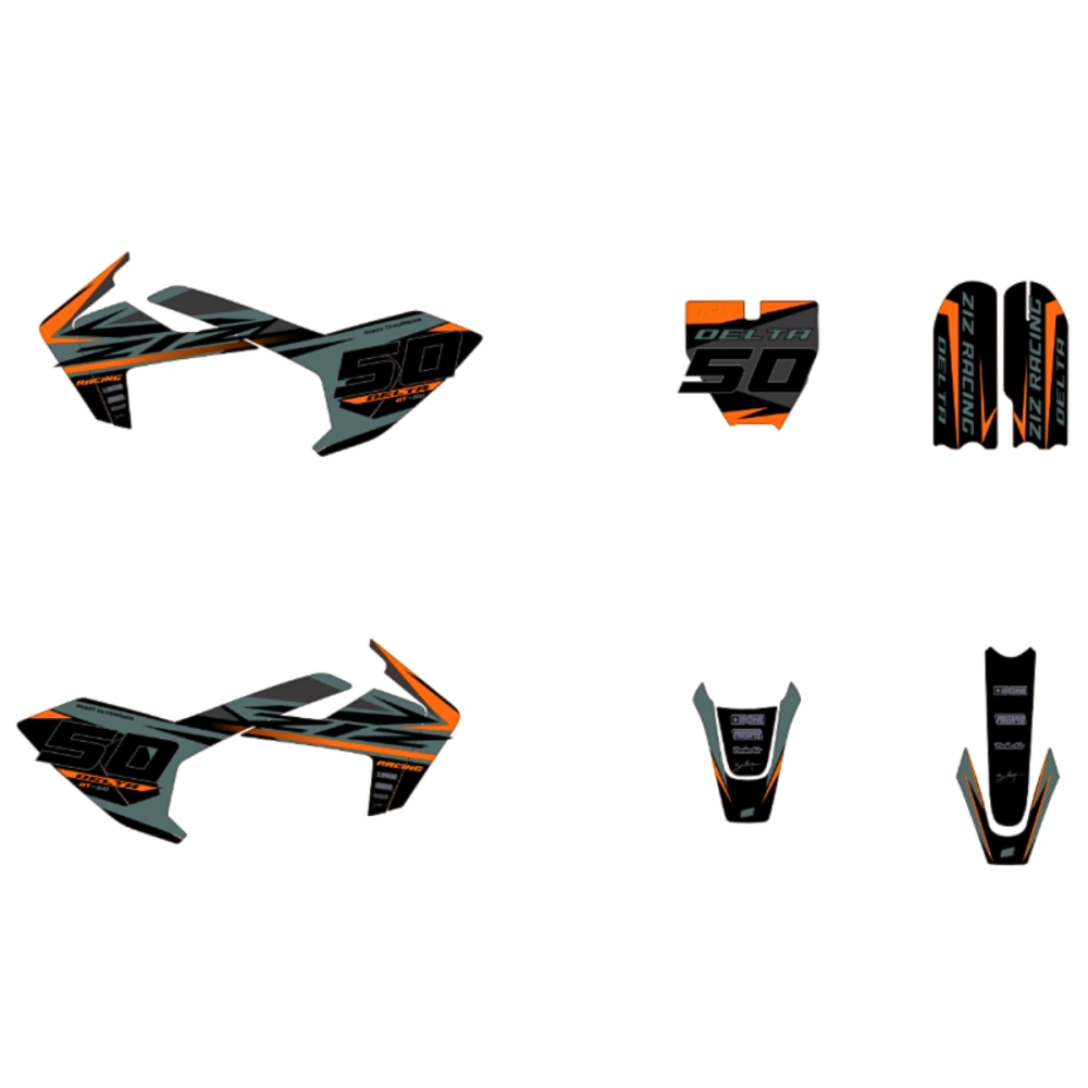 KIT ADHESIVOS PIT BIKE DELTA T50