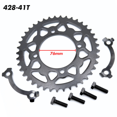 PLATO DE CADENA SDG 428-41T CON FIJADORES PIT BIKE