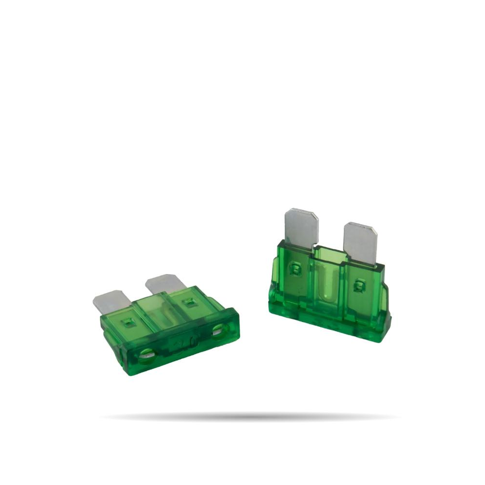 FUSIBLE DE HOJA AUTOMOTRIZ 30A 2 PIEZAS